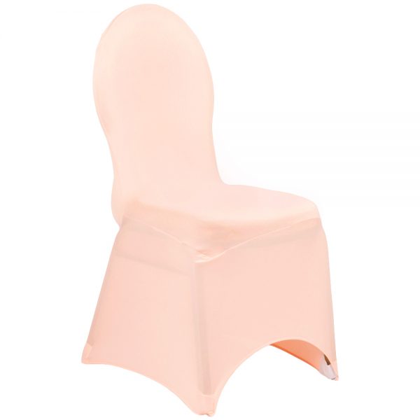 Spandex Banquet Chair Cover - Blush/Rose Gold