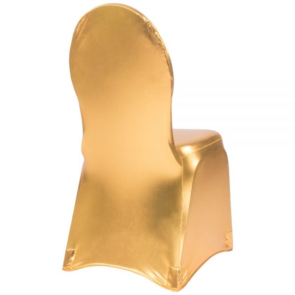 Spandex Banquet Chair Cover - Metallic Gold