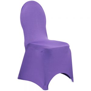 Spandex Banquet Chair Cover - Purple